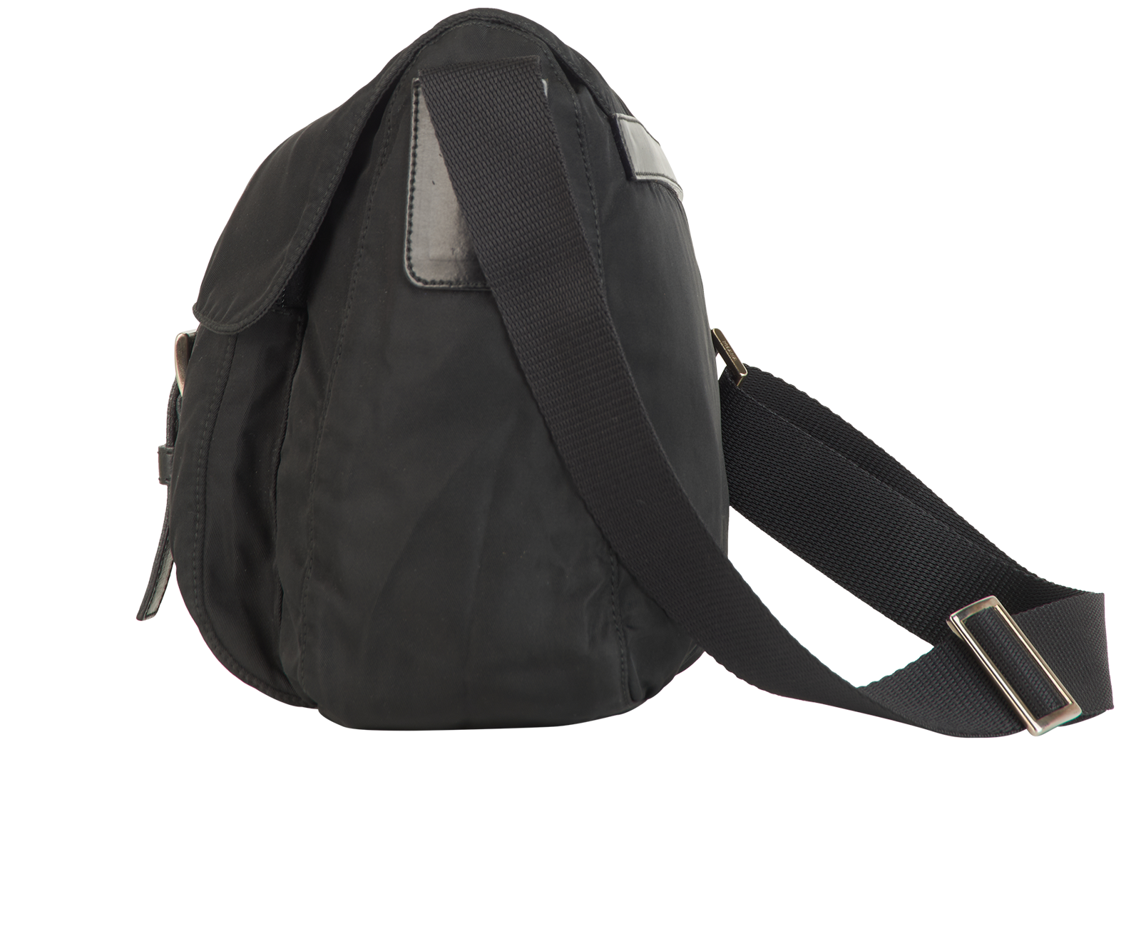 Tessuto Messenger, &pound;350, Handbags, Black, Nylon, Bottom view